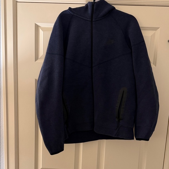 Navy Blue Nike Tech Zip-Up Hoodie